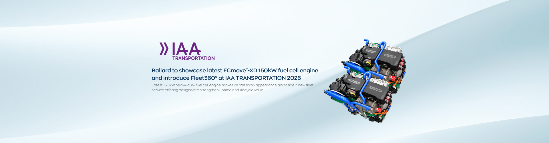 Ballard to introduce FCmove®-XD 150kW module and Fleet360° at IAA 2026